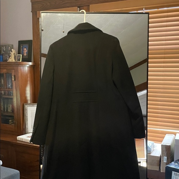 Anne Klein Classic Black Coat - Picture 6 of 6